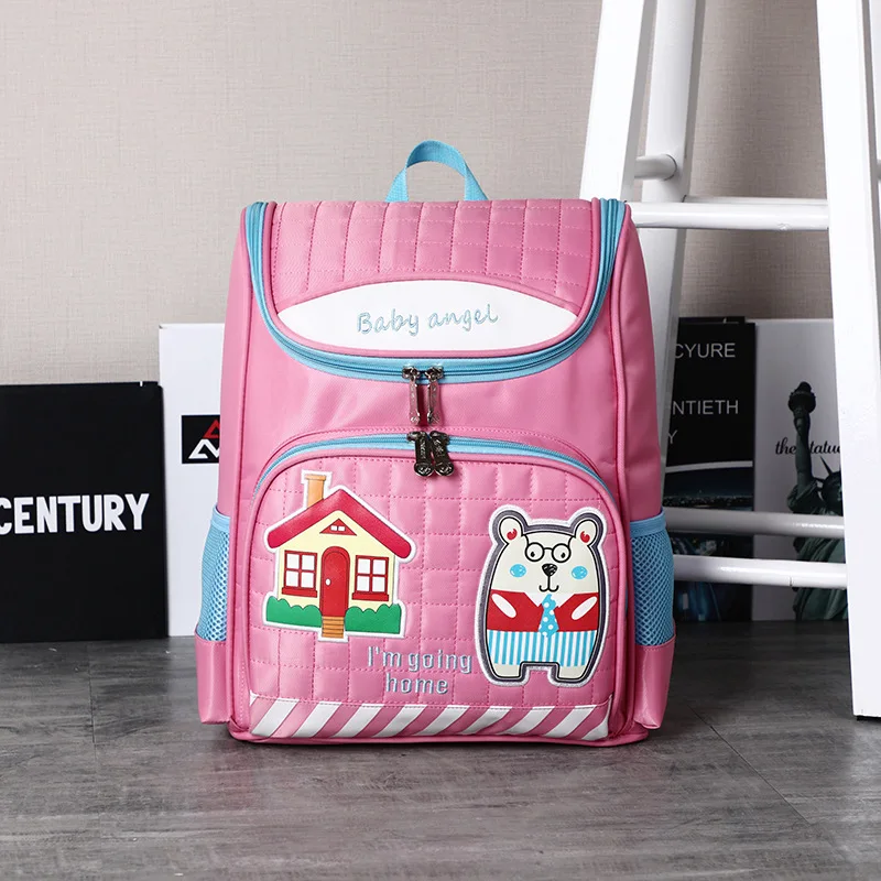 2019 новый детский 1-3 класс ортопедический школьная сумка Мальчики Девочки 3D школьный рюкзак детский начальный школьный рюкзак Mochila Infantil