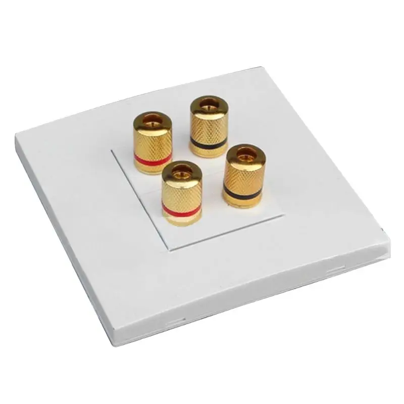 AudioPanelTerminals2Speaker4BindingPostBananaJackConnector