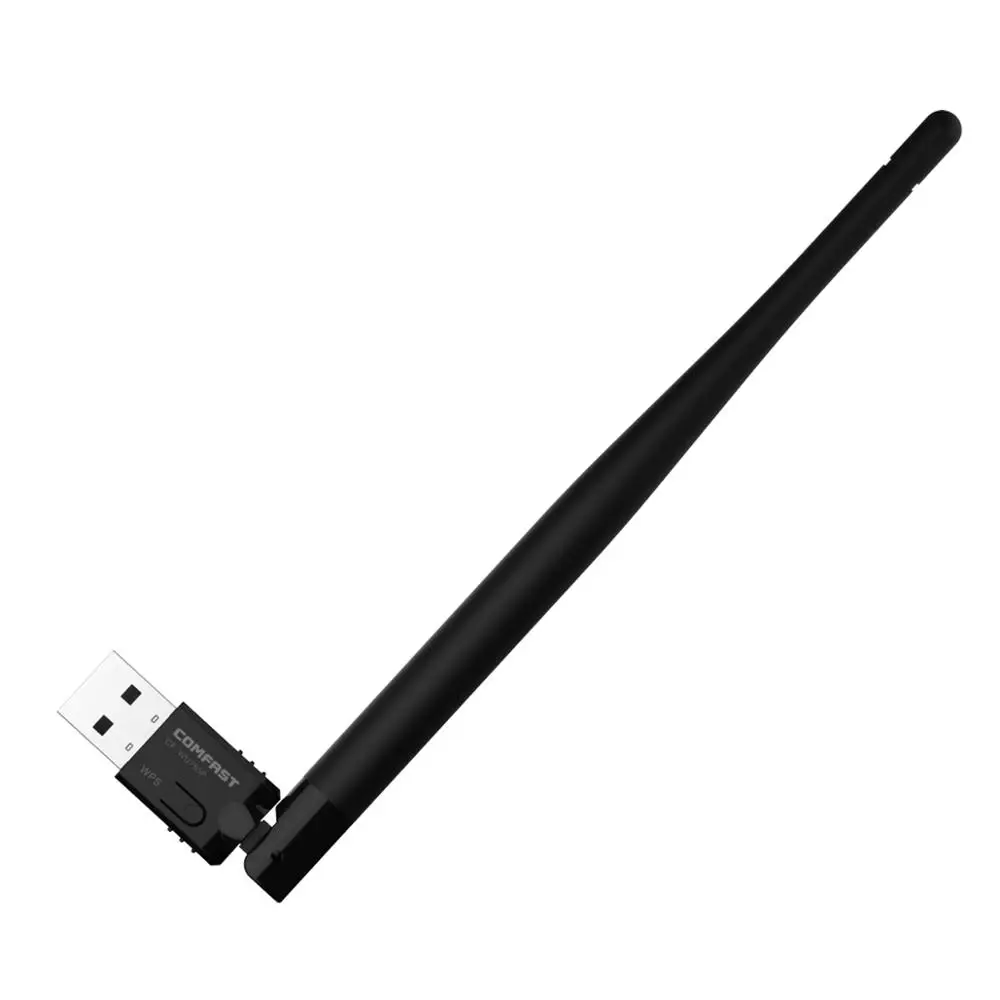 150 Мбит/с USB WiFi адаптер с WPS 5dBi антенна 802.11n ПК приемник Ethernet Сетевая карта для Windows