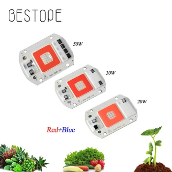 

Lamp beads 220V Red and Blue 50W COB LED Grow Lights Chip 20W 30W Grow Light Chip Diode Fitolampy Phyto