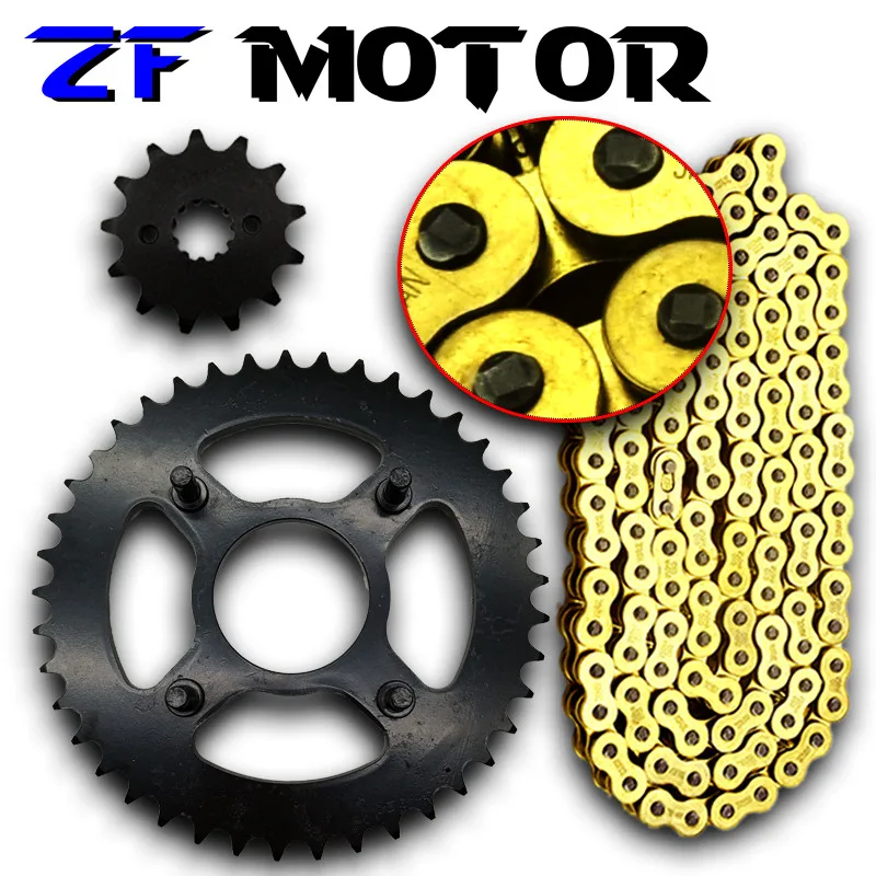 

A Set Motorcycle O Ring Chain Add Front And Rear Gear Sprocket Chain Disc Wheel Kit For Honda AX-1 250 Accessories sprocket 520