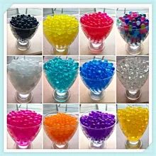 1KG Pearl Shape 3mm Crystal Soil Mud Growing Up Magic Jelly Ball Wedding Home Decoration Hydrogel Water Beads wedding Home Decor growing up muslim