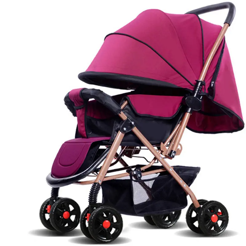 Baby Stroller High Landscape Baby Tolley Umbrella Stroller Portable Can Sit & Lie Baby Carriage Newborn Pram Pushchair carrinho Baby Stroller High Landscape Baby Tolley Umbrella Stroller Portable Can Sit & Lie Baby Carriage Newborn Pram Pushchair carrinho