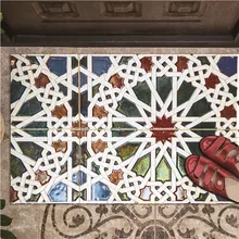 Креативный мобильный настенный декоративный коврик для окна стены витражная стеклянная напольная наклейка для ванной комнаты Кухня саржевая наклейка ковер Decoratio