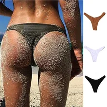 Женские сексуальные плавки, купальник, бикини, одежда для плавания, дерзкие стринги, v-образный вырез, плавки, сексуальные трусики бикини, черные, коричневые, белые# WS