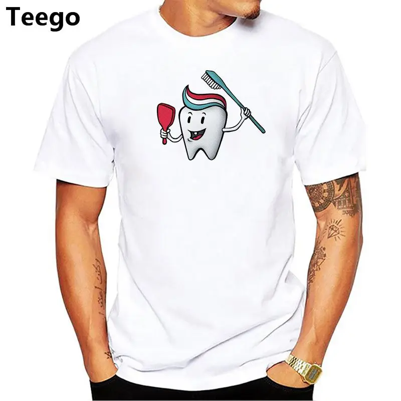 

Summer Style Dentist Men T Shirt Novelty Funny Tshirt Mens Clothing Short Sleeve Cotton Camisetas T-shirt Tops