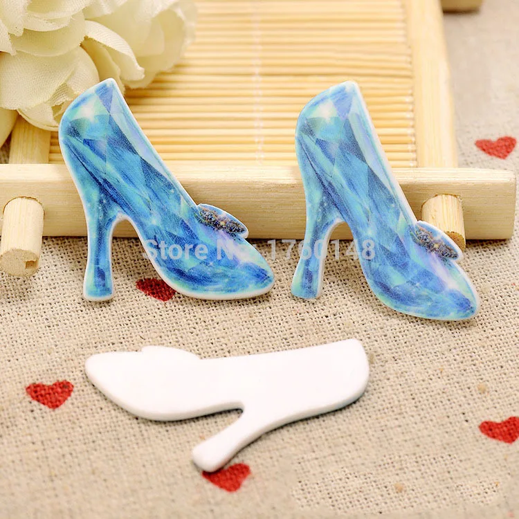 DIY Cinderella crystal shoes Figurine holiday decoration