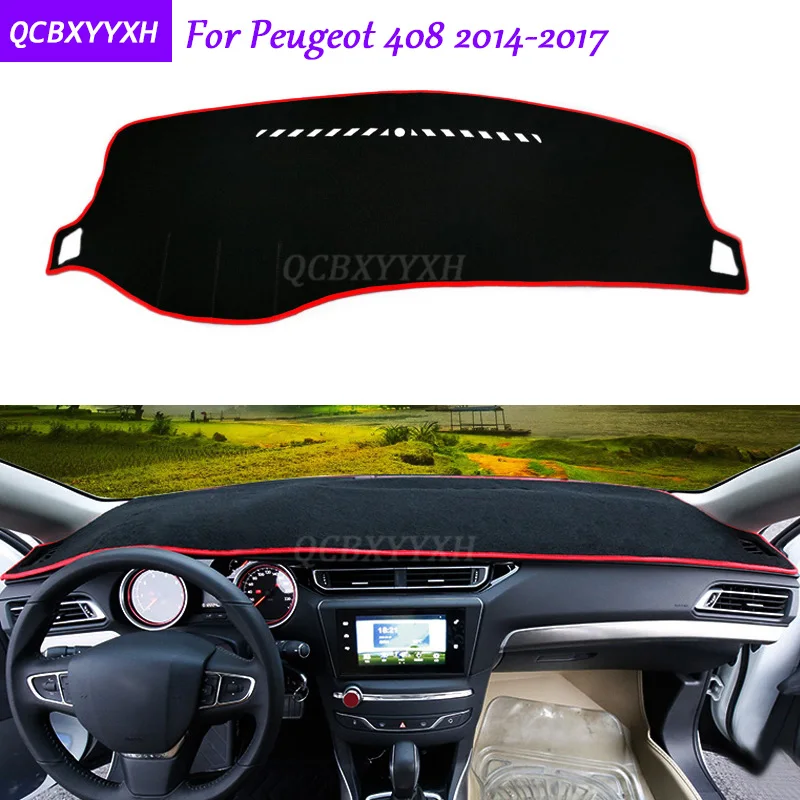 

For Peugeot 408 2014-2017 Dashboard Mat Protective Interior Photophobism Pad Shade Cushion Car Styling Auto Accessories