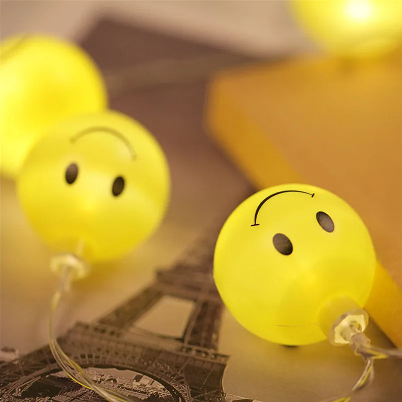 

Christmas Lights Led String Emoji Smiley Party Christmas Garland Lights Incandescent String Lights Luces De Navidad 20NE1