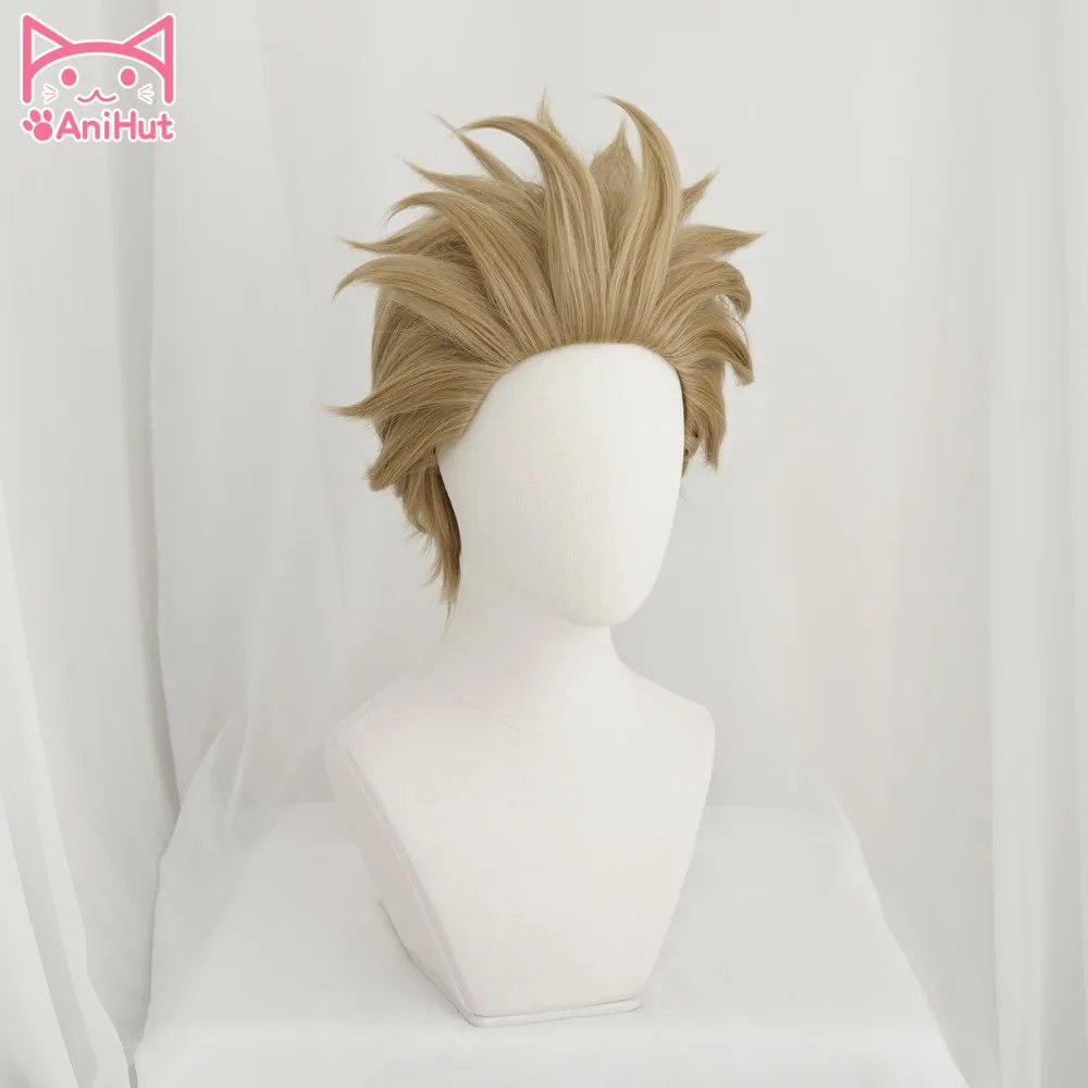 Comprar AniHut Hawks n° 2 Boku No héroe Academia Peluca de Anime Cosplay mi héroe Academia Academia Cosplay cabello Hawks corto marrón Anime pelucas