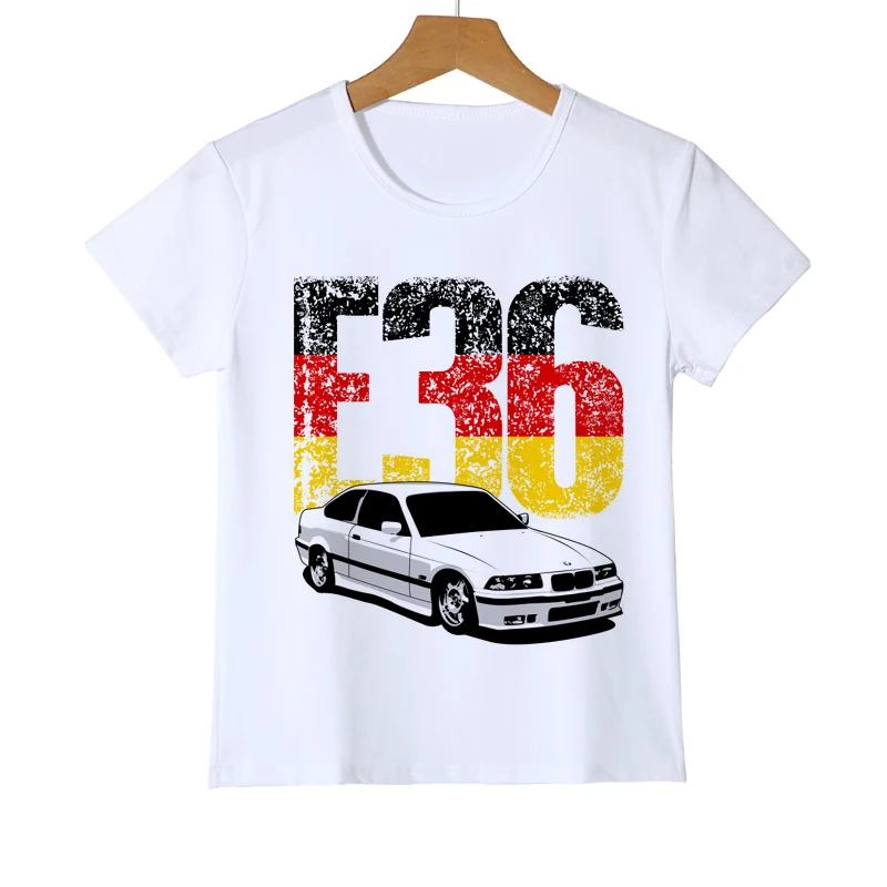 Классическая крутая футболка для мальчиков футболки с принтом «unny Car» M3, e30, F36, детские летние топы, одежда с короткими рукавами детская футболка для девочек, футболка с принтом «Supercar», Z31-7