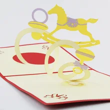 Qubiclife cube life 3D Новорожденные Троянские конфеты стерео карты ручной работы на заказ креативная карта