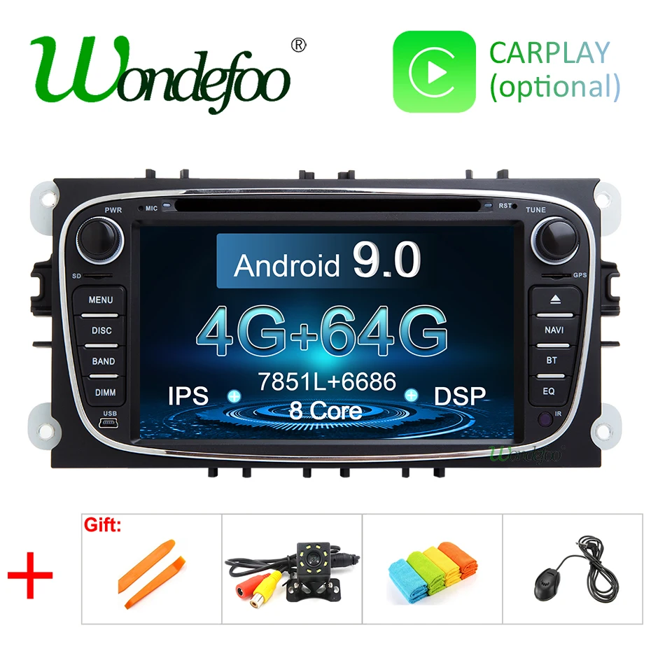 Clearance DSP IPS Android 9.0 64G 2 din CAR DVD For FORD focus Mondeo S-MAX C-MAX Galaxy kuga multimedia player GPS radio stereo auto audi 0 Clearance DSP IPS Android 9.0 64G 2 din CAR DVD For FORD focus Mondeo S-MAX C-MAX Galaxy kuga multimedia player GPS radio stereo auto audi 0