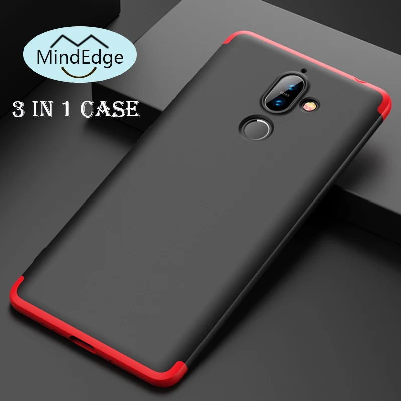 Ultra Slim Phone Case for Nokia 7 Plus 3 In 1 Matte Hard PC Back Cover Coque 9 Pure View 8.1 X7 Fundas Capa |