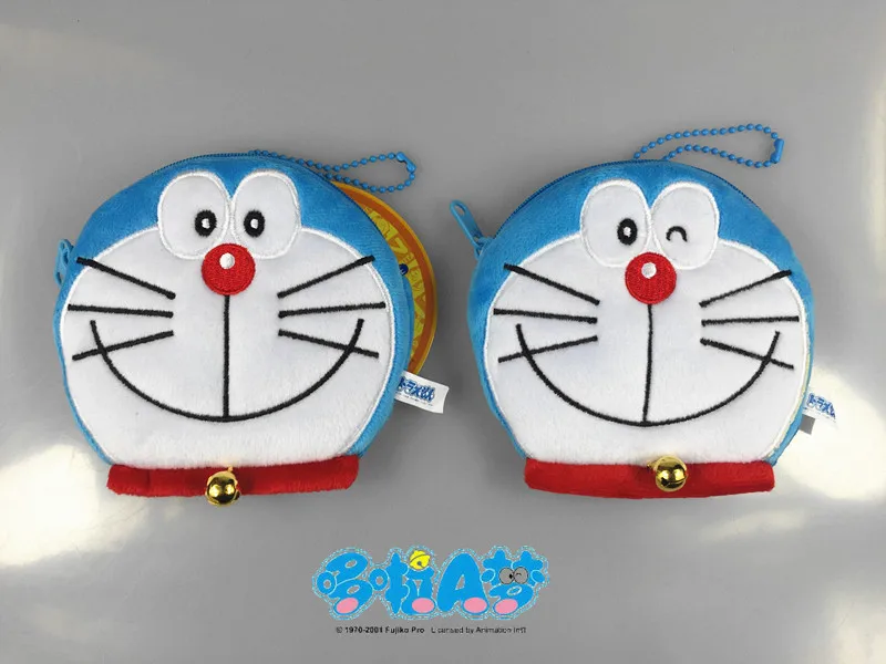 Японский мультяшный Кошелек для монет Doraemon кошелек унисекс многофункциональная