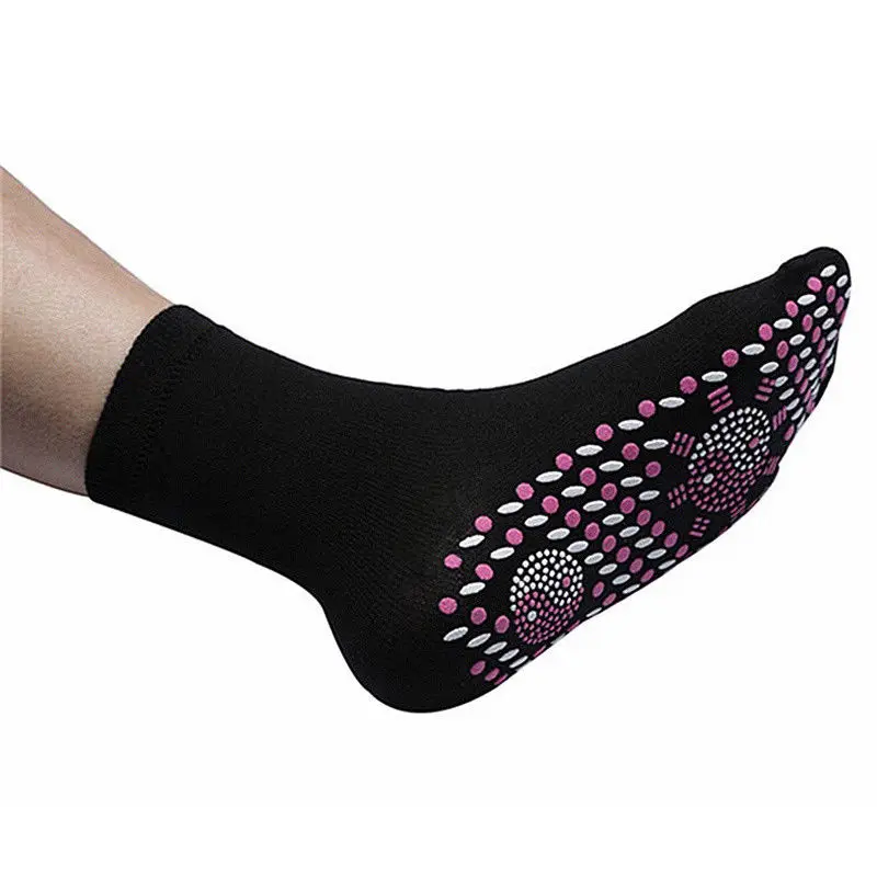 Горячие турмалиновые магнитные носки Самонагревающиеся магнитотерапевтические массажные носки Прямая поставка турмалиновые удобные дышащие