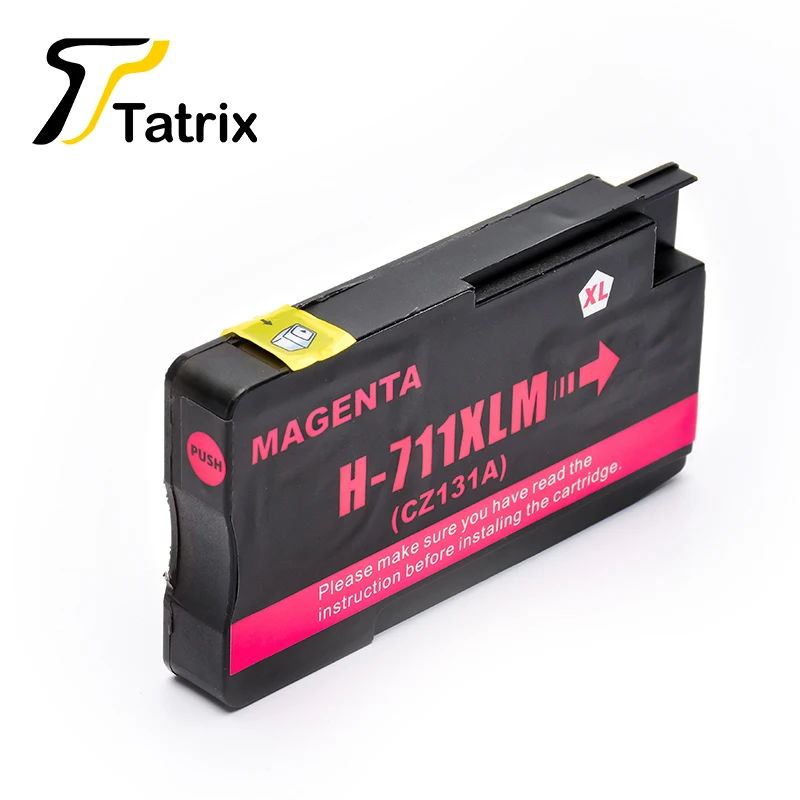 Tatrix полный чернил 4 цвета для hp 711 переработанного чернильного картриджа для hp 711XL для hp Designjet T120 24 T120 610 T520 24 T520 T520 610 принтер