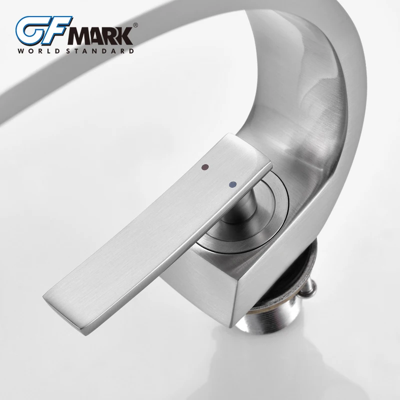 GFmark матовые Смесители для ванной комнаты латунные смесители современный