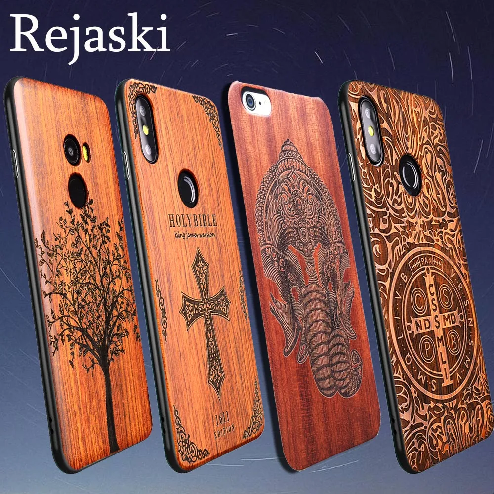 Rejaski Деревянный чехол для телефона Xiaomi 8 SE Lite Mi из ТПУ ударопрочный MIX 2 2S 3