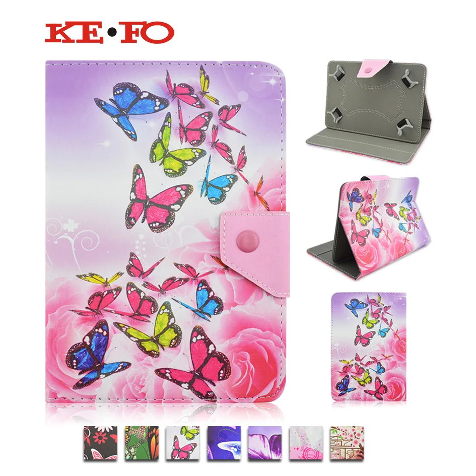 

Butterfly Leather Cover Case For Lark FreeMe 70.8/Evolution X2 7 3G GPS Universal Tablet cases 7 inch Android PC PAD Y4A92D