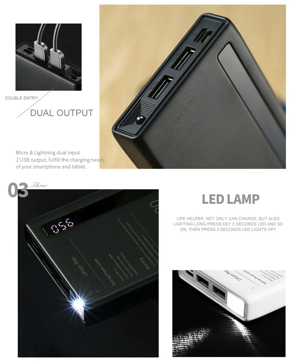 Linon Pro 20,000 mAh Power Bank 3