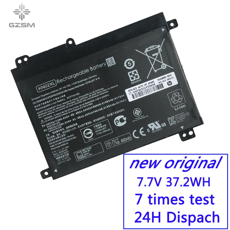 

GZSM laptop battery KN02XL For HP HSTNN-LB7R HSTNN-UB7F battery for laptop 916809-855 916365-541 TPN-W124 916809-855 battery