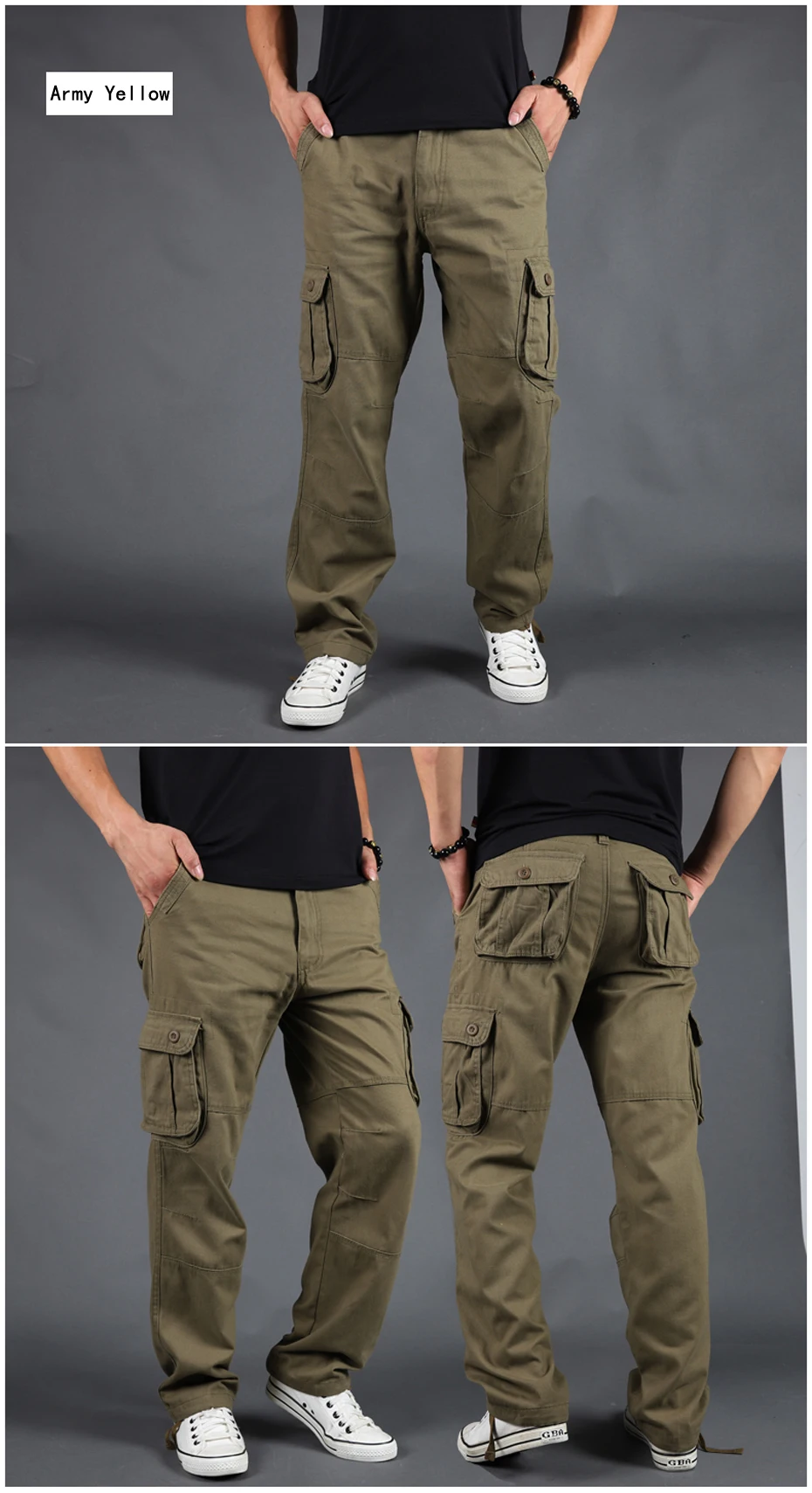 Мужские брюки-карго Holyrising, повседневные хлопковые брюки, много карманов, Военный стиль, тактические брюки, мужские камуфляжные 90% хлопковые брюки, 18671