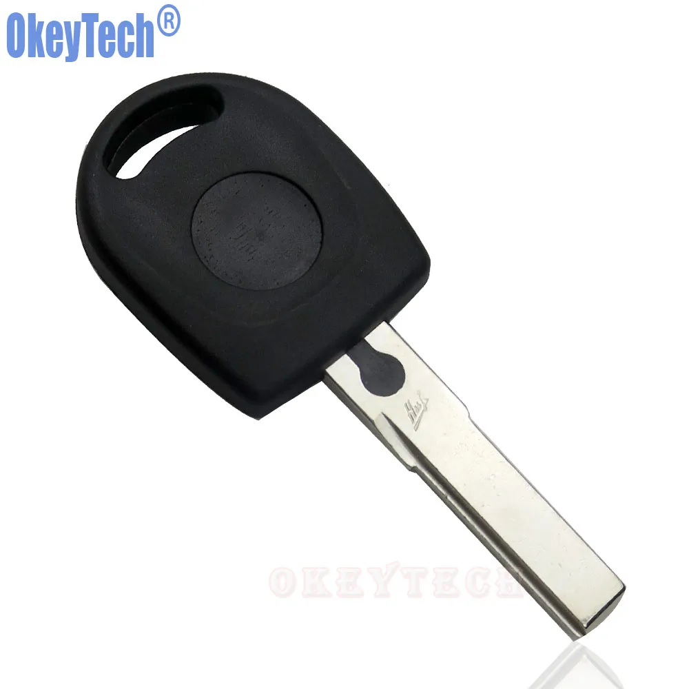 OkeyTech автомобильный Футляр для ключей оболочка транспондер чип ID48 для VW Polo Golf на сиденье Ibiza Leon для SKODA Octavia транспондер