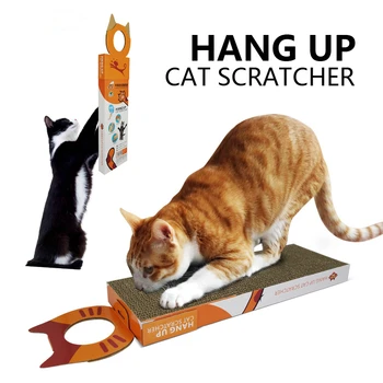 

[MPK Store] Hanging Cardboard Scratcher for Cats, Cat Head Design Cardboard, Scratcher, Scratch Board, Cat Toy
