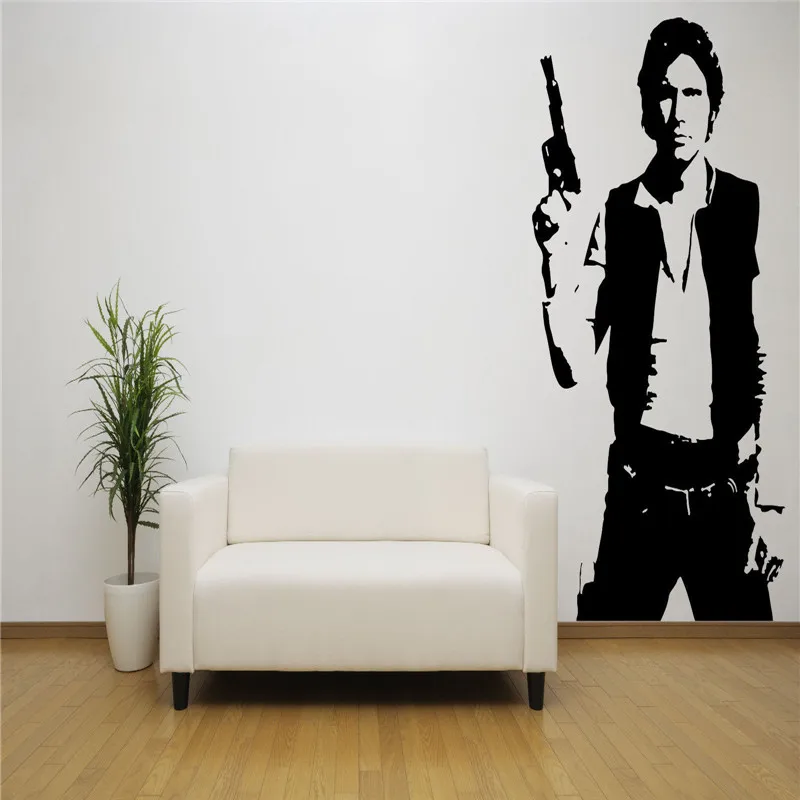 Звездные войны Han Solo виниловая наклейка на стену Декор съемные наклейки