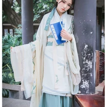 Женский костюм с вышивкой кунг-фу ханфус костюм династии Тан древнее китайское платье ханфу традиционное платье для сцены для девочек