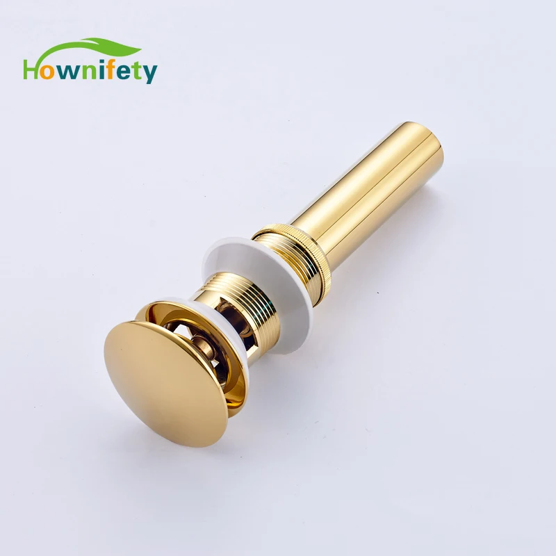 

Wholesale And Retail Gold Finish Pop Up Drain Bath Strainer Drain With Overflow