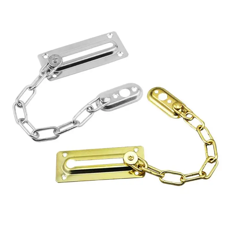 

Stainless Steel Door Safety Guard Chain Bolt Locks Cabinet Latch Anti-theft Safety Window Restrict Chain Locks Door Hardware