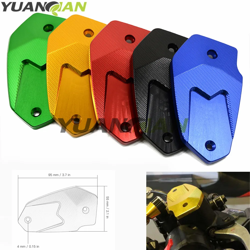 

Hot Motorcycle CNC Brake Fluid Reservoir Cap cover For Kawasaki Z800 Z 800 2013 2014 - 2016 ER6N ER6F VERSYS 650 ninja 650 Z900