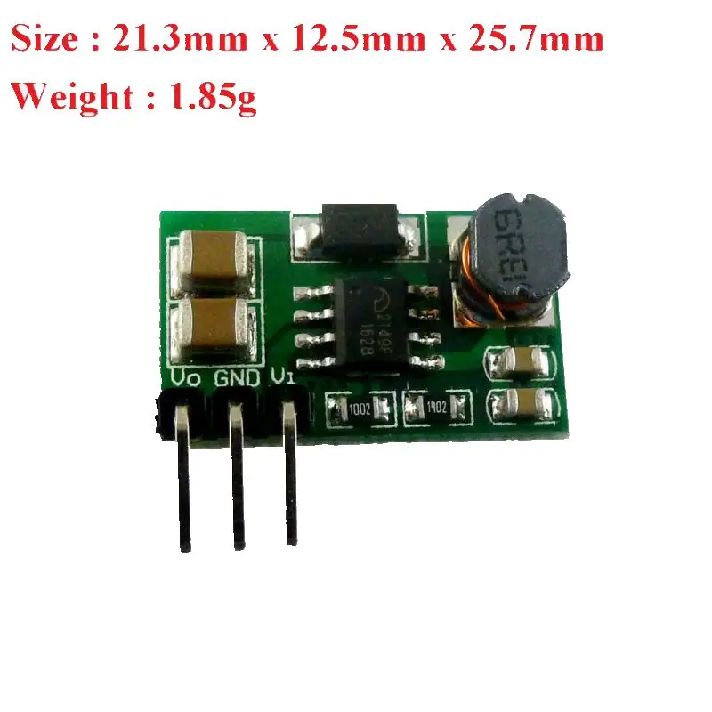 3 PCS DD0606SA  DC-DC 1-5V to 3V 3V3 3V7 4V5 5V 6V Step up DC DC Boost Converter Step-up Module