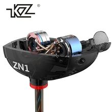 KZ ZN1 Earphones Mini Dual Driver Extra Bass Turbo Wide Sound gaming headset mp3 DJ Field Headset fone de ouvido auriculares