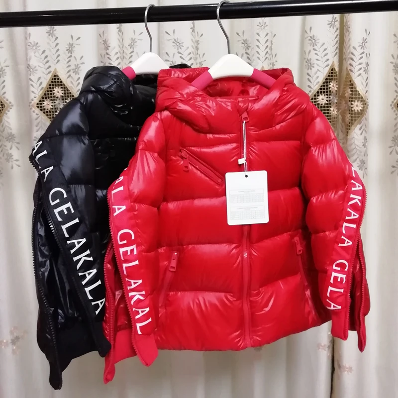 

Girls Down Jacket Boys Down Coat Kids Fashion White Duck Down Solid Parkas Children Outerwear Kids Winter Clothes