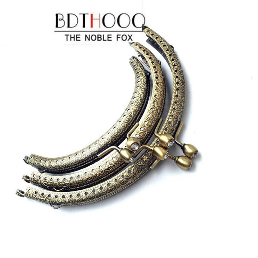 Metal Purse Frame Handle Kiss Clasp Lock for DIY Making Handbag Accessories 1