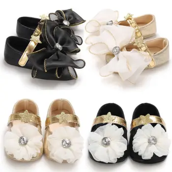 

2018 Sweet Baby Princess Girls Shoes Infant Toddler Infant Party Shoes Wedding First Walkers Shoes 0-18M