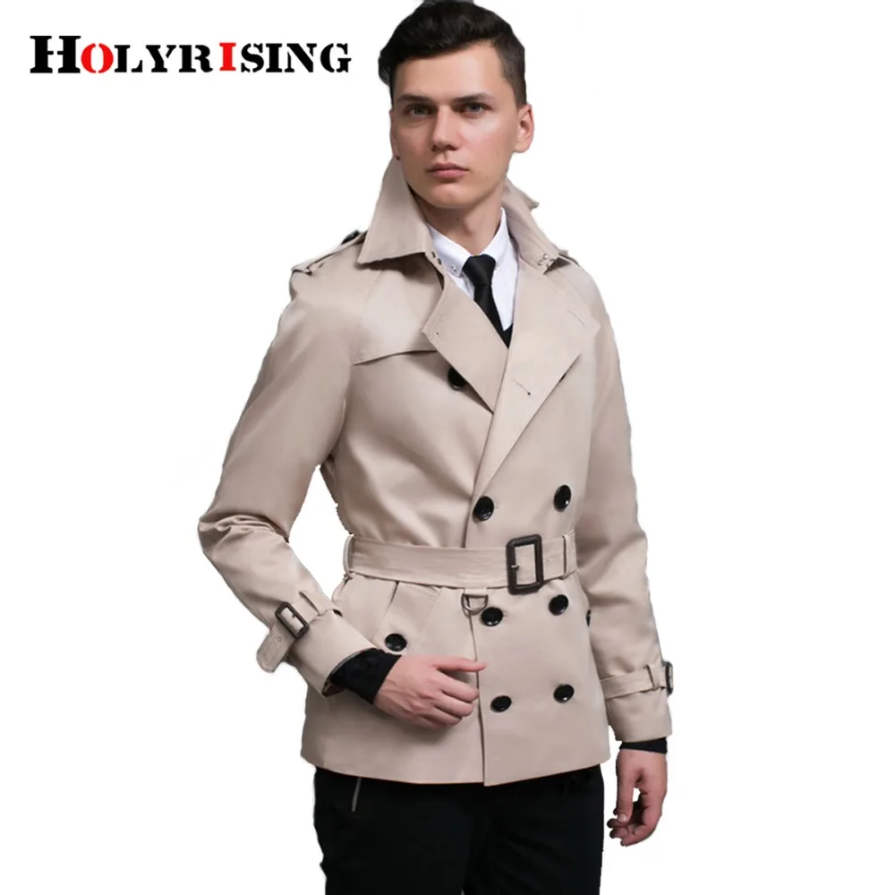 

spring men trench coat double breasted mens overcoat classic mens trench coat slim casaco england clothing #18221 holyrising