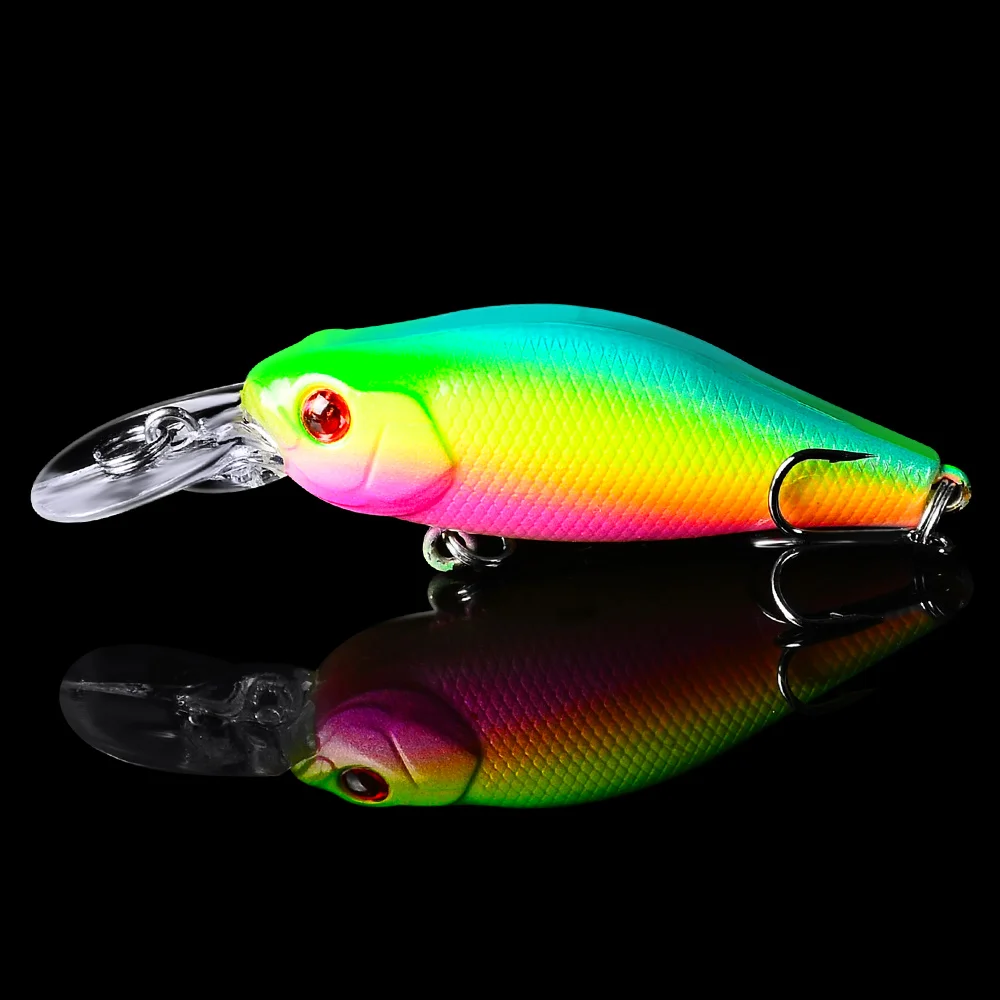 Топ 1 шт. Minnow FLYBASS искусственные жесткие 7 см 2 76 &quot/0 28 унций 8 г 3D глаз рыболовные