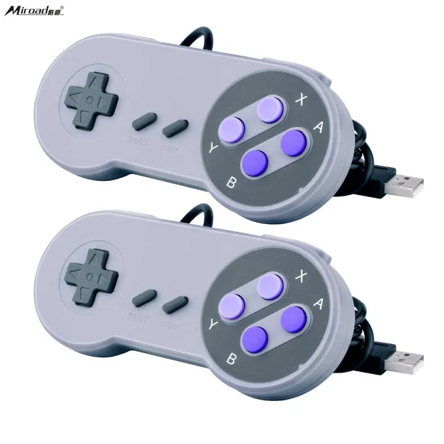 quimat 2 pcs snes controller portable gamepad usb for pc raspberry