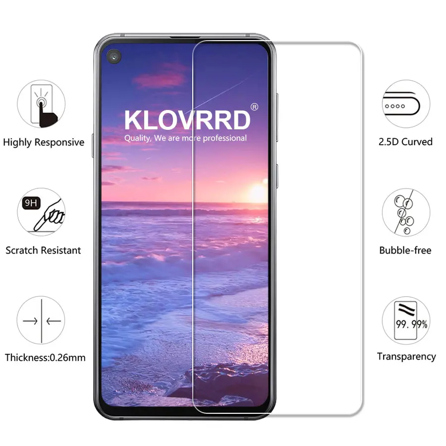 KLOVRRD 2 шт./лот 9h 5D закаленное Стекло для samsung Galaxy A8s 2018 Экран протектор Защитная