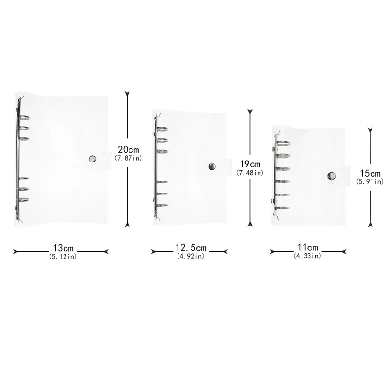 ПВХ блокнот аксессуар лист оболочки офиса школы Канцтовары прозрачный лаконичный переплет планировщик Обложка учебные принадлежности