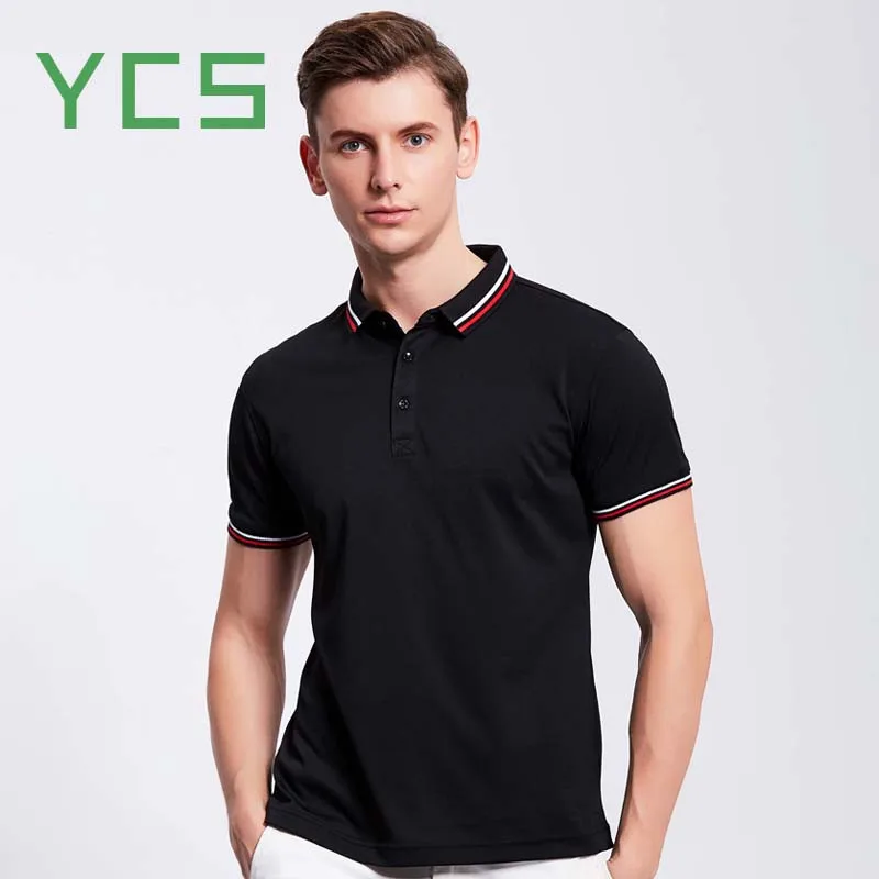 

Custom Embroidered polo shirt with your own text design customized high quality uniform polo for company logo work wear