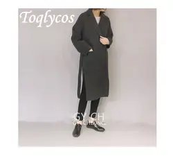 Свободный 2019 стиль международная торговля шерстяное пальто с длинными рукавами, тонкий и средней длины шерстяное пальто 260