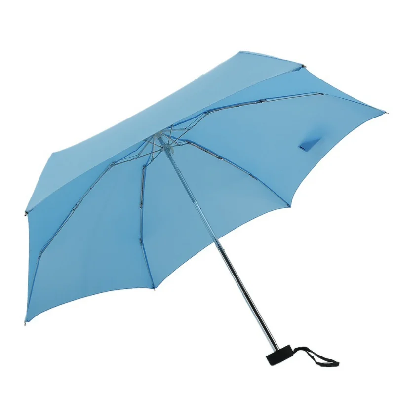 Мини Капсула Карманный светильник зонтик Ветрозащитный Складной Зонты Путешествия Компактный Зонт от дождя для мужчин - Цвет: Небесно-голубой