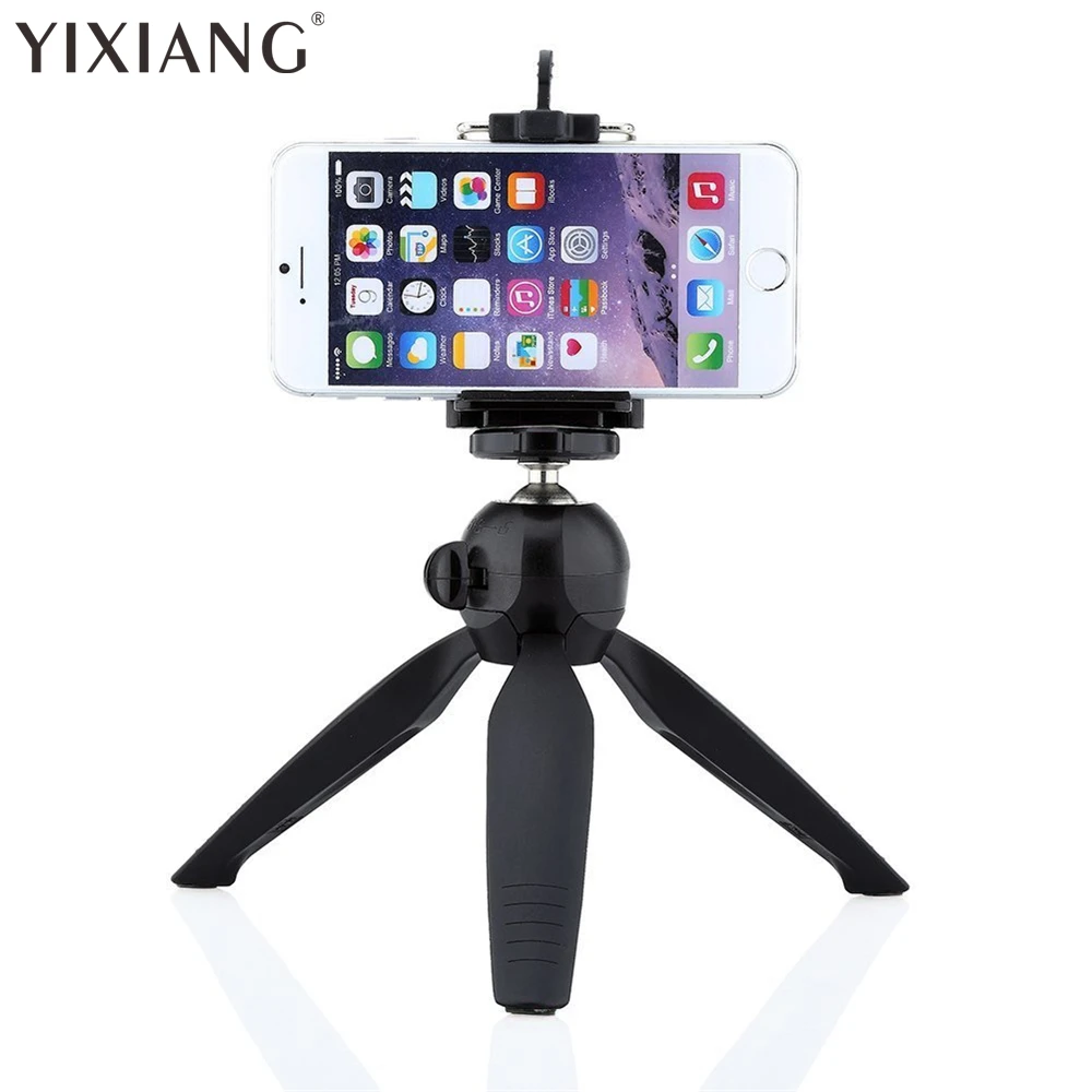 Мини штатив YIXIANG 228 с держателем для телефона настольный монопод Iphone 5 5s 5c Se 6 6s Plus