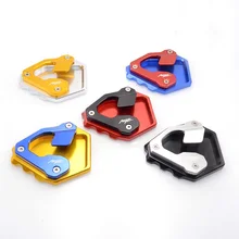 Kickstand motocicleta Pé Descanso Lateral Extensão Titular Pad Placa Para Honda Africa Twin CRF1000L ABS/DCT 2016 2017 LOGOTIPO africaTwin