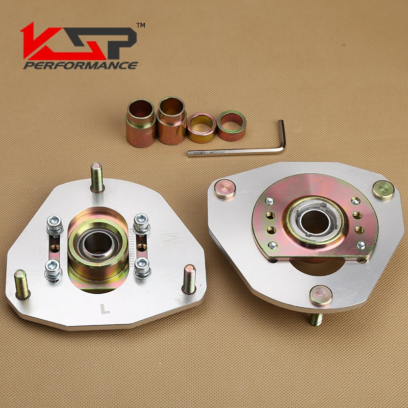 

Kingsun Adjustable Coilover Damp Front  Pillow Ball Strut Mounts Plate Camber & Caster Kit For Toyota Corolla AE86